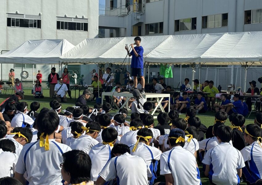 そして体育祭実行委員長からのお話で、2024年中学体育祭は幕を閉じました。